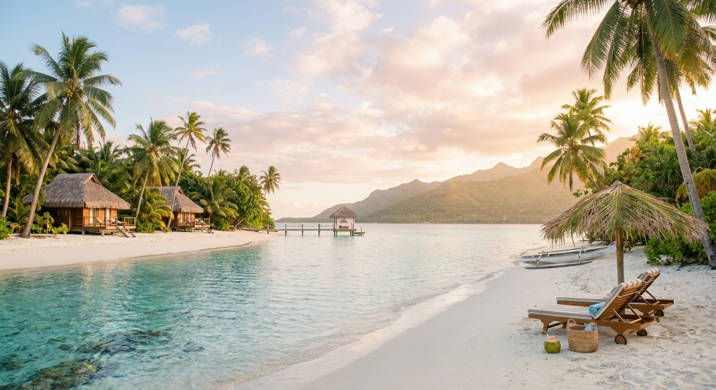 Private beachfront villa